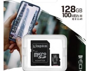 128GB micSDXC Canvas Select Plus 100R A1 C10 Card + ADP